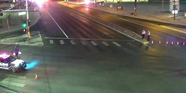 Crash in northeast Las Vegas Valley causes road closure