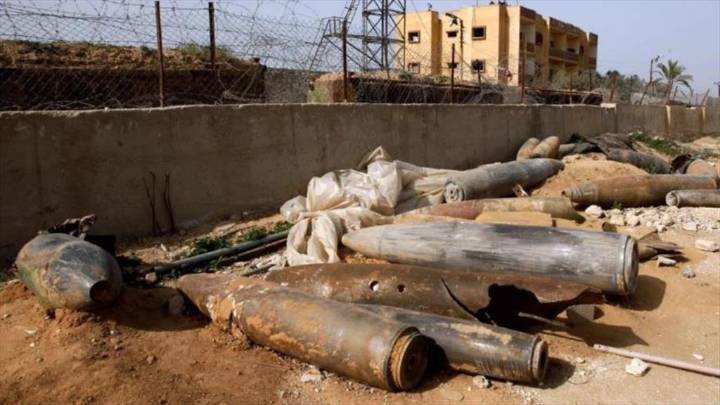 Alertan sobre peligro de municiones sin explotar en Gaza