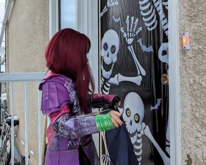 No snowsuits needed for Halloween, but layers recommended