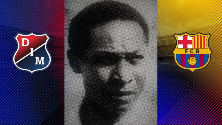 Él es Lauro Mosquera, el primer colombiano que jugó con la camiseta del FC Barcelona