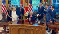 Donald Trump recibió el premio Arquitecto de la Paz