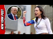 Nobel Peace Prize Winner Venezuelan Opposition Leader Maria Corina Machado Dedicates Award to Trump