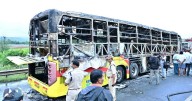 Andhra Pradesh B'luru-bound bus on fire; asleep passengers charred to death
