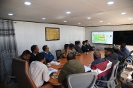 DC Leh Chairs Review Meeting on Construction of New Terminal Building at KBR Airport Leh