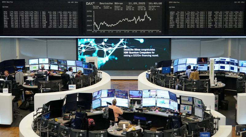 European shares hit record high as tech stocks flourish, healthcare rally continues