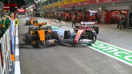 Singapore GP: Oscar Piastri tops chaotic second practice as Charles Leclerc hits Lando Norris in pit lane