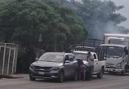 Camioneta chocó por alcance