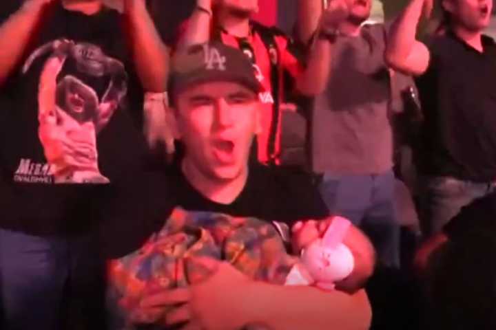 “USA Baby” Steals Spotlight From Holly Madison, Mark Zuckerberg, and Other Celebs at UFC 320