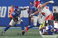 Tyrone Tracy 'trending' toward Giants return from shoulder injury