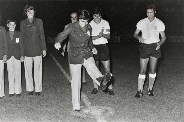 Saque de honor contra el Málaga