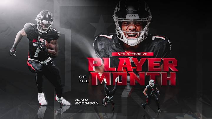Bijan Robinson named NFC Offensive Player of the Month