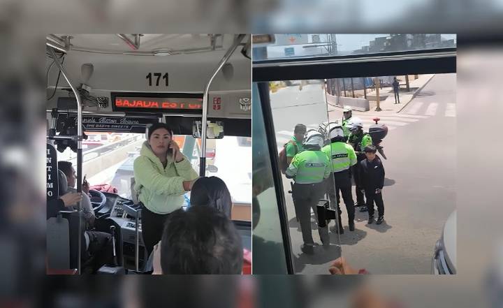 Policía se negó a pagar pasaje y llamó a colegas para detener al chofer frente a todos los pasajeros: testigos grabaron la escena