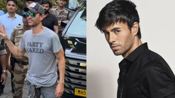 Enrique Iglesias Arrives In Mumbai For Concert, Turns Head In T