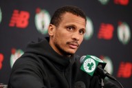 Celtics coach Joe Mazzulla and his staff played reporters in a pickup game. It went as expected