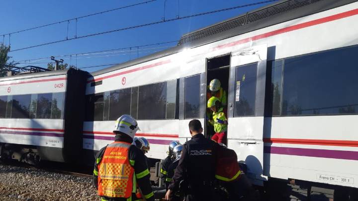 Suspendida la circulación entre Guadalajara y Madrid por el descarrilamiento de un tren de cercanías