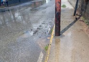 Habitantes denuncian grave fuga de agua en la vía hacia La Gonzálera: “Esto es un crimen”