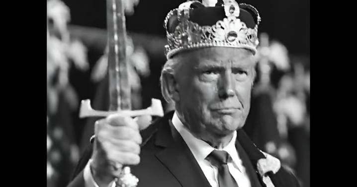 Con corona y espada: la irónica respuesta de Trump a las multitudinarias protestas del movimiento No Kings
