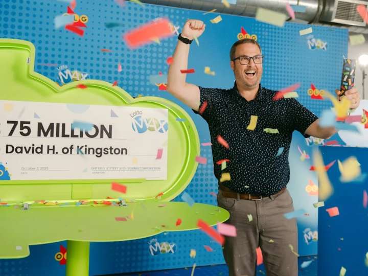 Kingston man learns of $75M lottery win while waiting in drive