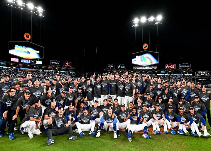 La escoba para barrer… Dodgers vencieron 5×1 a Cerveceros, ganaron 4×0 la serie y son Campeones de la Liga Nacional