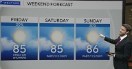 Some rain in South Florida Friday morning, followed by a dry and breezy start to the weekend