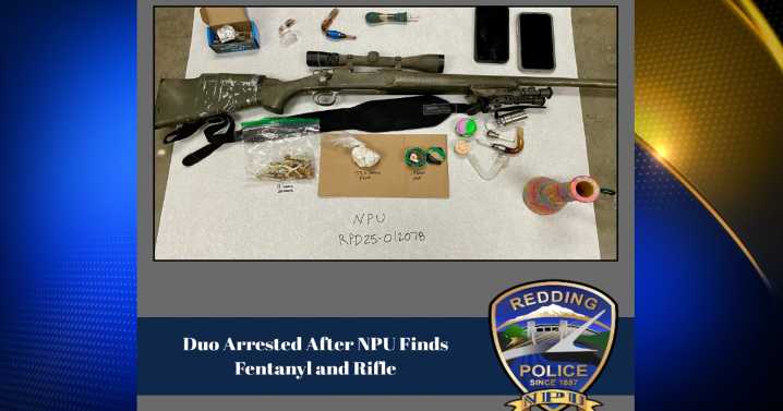 Fentanyl trafficking bust in Redding leads to two arrests