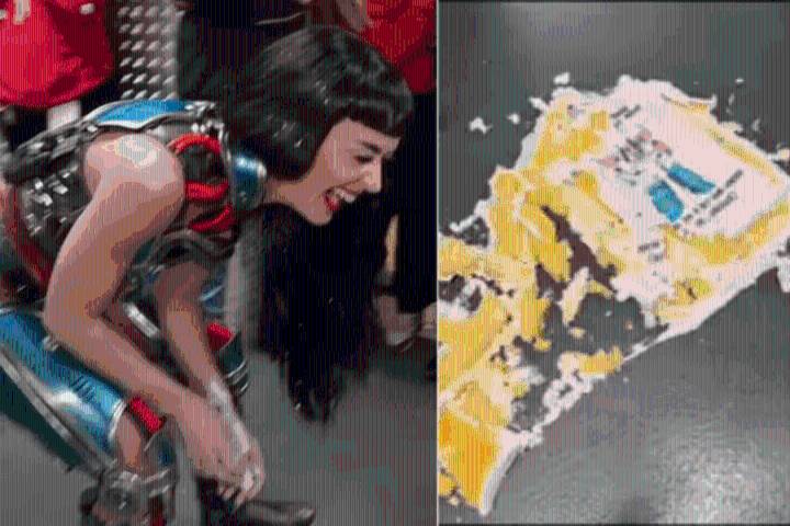 Critican a Katy Perry por desperdiciar su pastel de cumpleaños durante celebración tras concierto