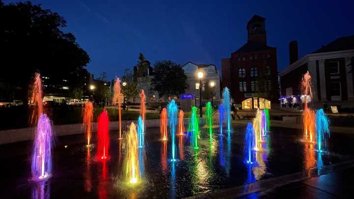 Why City Hall Park's splash pad and the Moran Frame will glow Monday