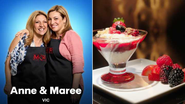 MKR Recipes Episode 13: Anne and Maree’s Spiced Rizogalo with Berry Compote
