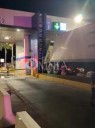 Choca tráiler contra caseta Saucillo; no hubo heridos