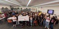 An inspiring teacher is recognized when the FOX5 Surprise Squad visits Woodbury Middle School!