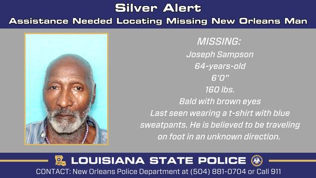 State police locate missing New Orleans man