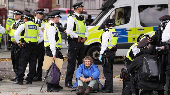 UK says it will restrict repeated protests  after 500 arrests at pro