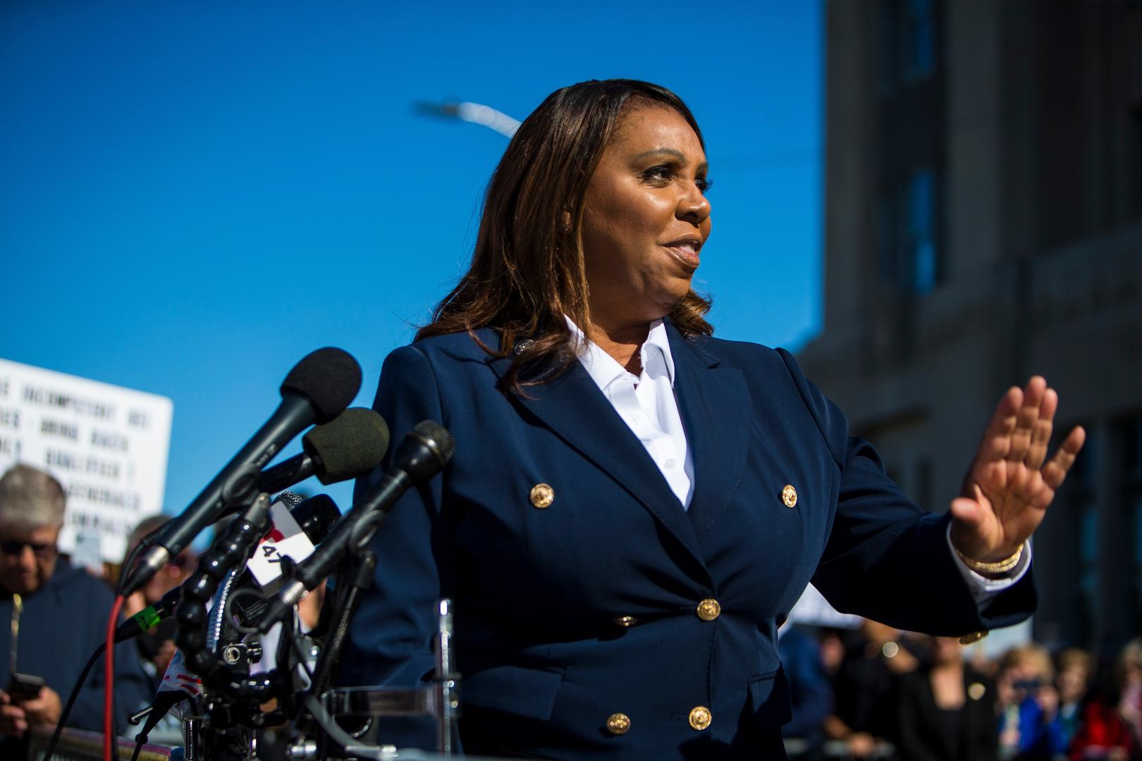 Letitia James pleads not guilty, says justice system being used as a 'tool of revenge'