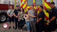 Des Moines family reunites with first responders after surprise birth