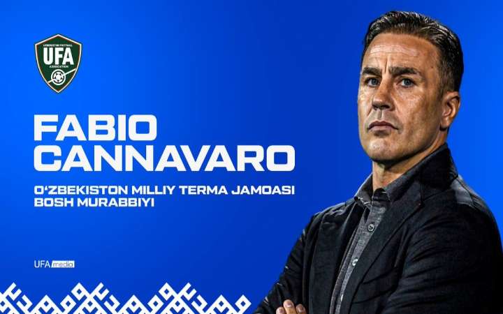 Mundial 2026: Fabio Cannavaro dirigirá a la Selección de Uzbekistán