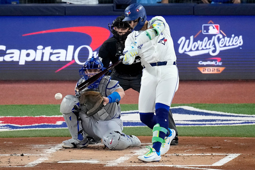 Bichette returns from knee injury and sparks Blue Jays in World Series debut