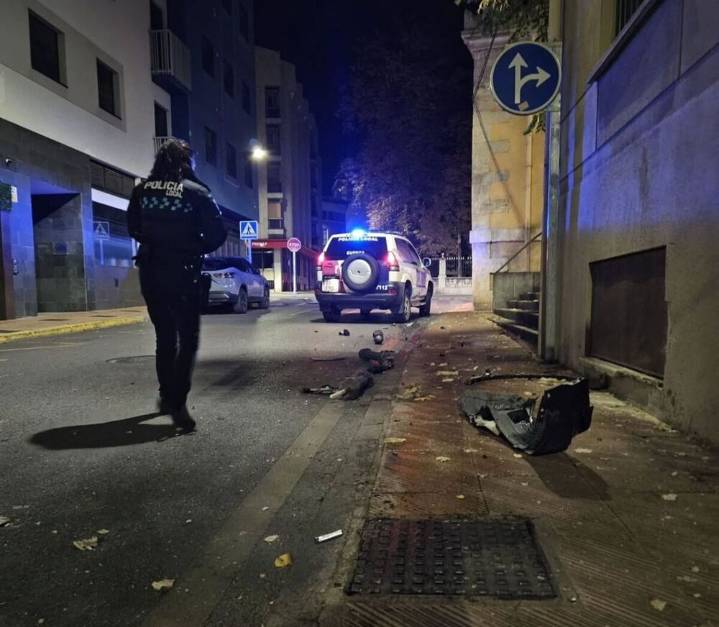 Accidente con fuga esta madrugada en la calle Noheda
