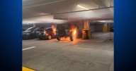 Electric vehicle fire in Walnut Creek parking garage prompts 2