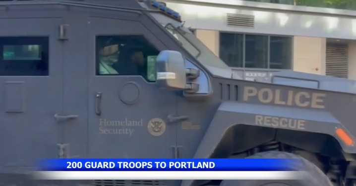 Portland National Guard deployment scaled down to 200 troops