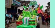 Quibdó, San Pacho 2025: disfraz del barrio La Yesquita