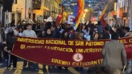 Cusco: jóvenes marchan por las calles del Centro Histórico contra el Gobierno de José Jerí [VIDEO]