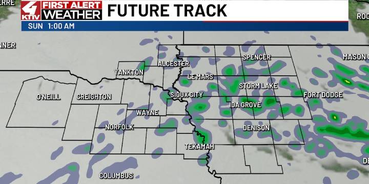 Warmer Sunday with some clearing, cool & rainy start to the work week