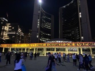 WARMINGTON: "Resistance" and "revolution" tag on TO city hall was more than art. It was protest