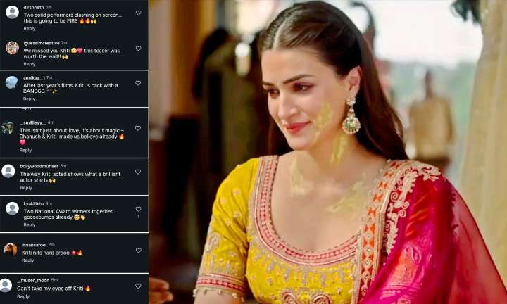 Fans Go Wild Over Kriti Sanon in ‘Tere Ishk Mein’ Teaser