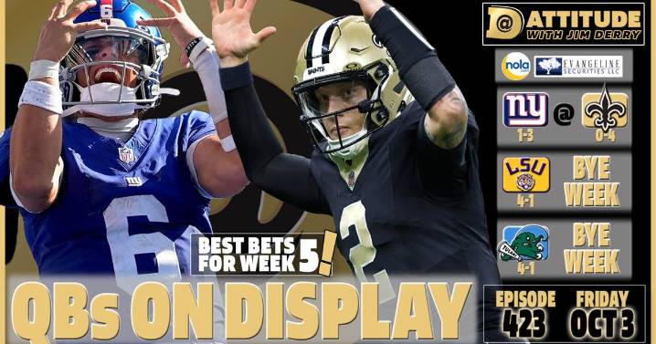 Saints-Giants picks, and is this a must-win for Rattler? CFB, NFL Week 5: Dattitude, Ep. 423