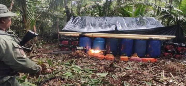 FANB destruyó campamentos clandestinos en Amazonas y Zulia