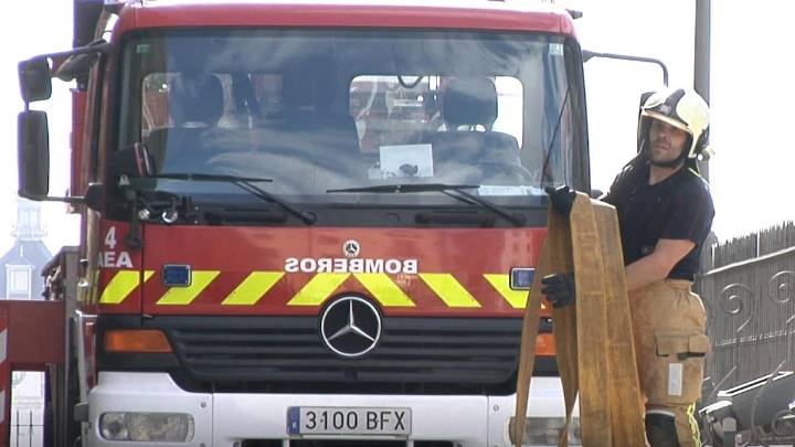 Incendio en la planta de tratamiento de residuos de Alcázar de San Juan (Ciudad Real)