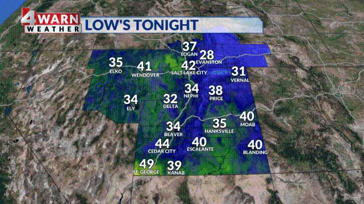Mostly clear skies with a warming trend for the weekend