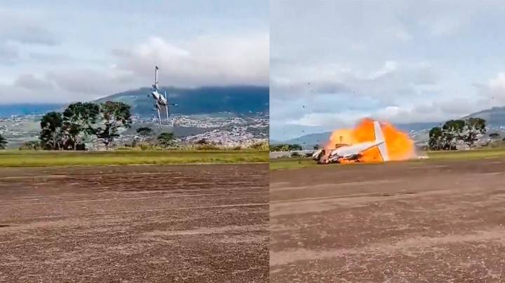 Dos muertos: un avión se estrelló durante el despegue en un aeropuerto fronterizo