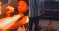 (Video) Hombre amenaza con tijeras a menor; luego lo hallan y lo golpean